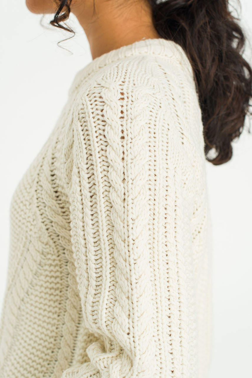 Haze Cable Jumper, Ivory