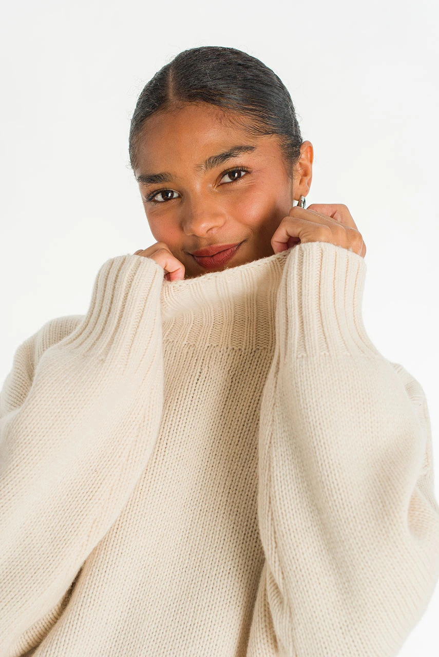 Loose Fit Soft Knit, Ivory