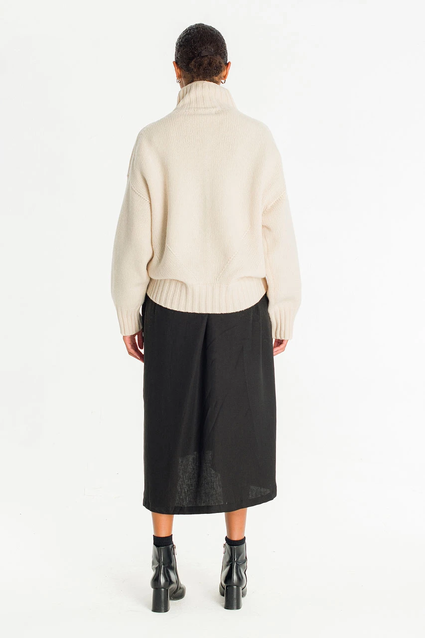 Loose Fit Soft Knit, Ivory