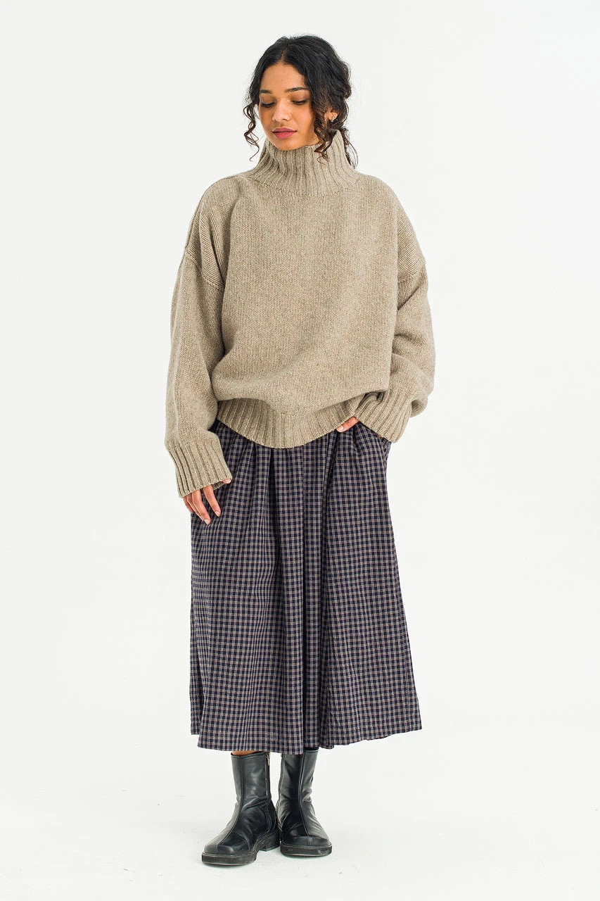 Loose Fit Soft Knit, Wood