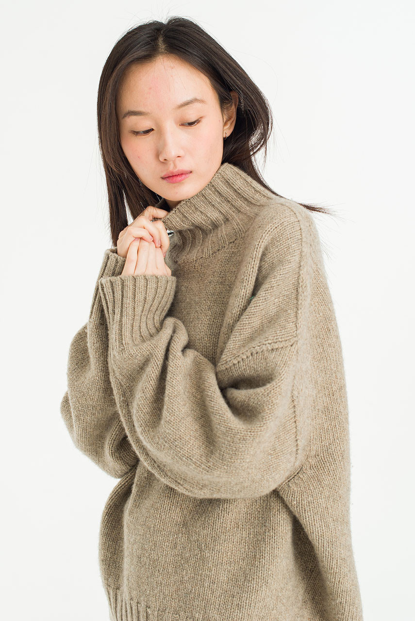 Loose Fit Soft Knit, Wood