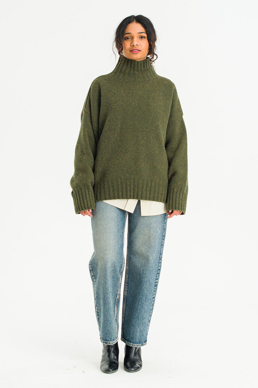 Loose Fit Soft Knit, Forest