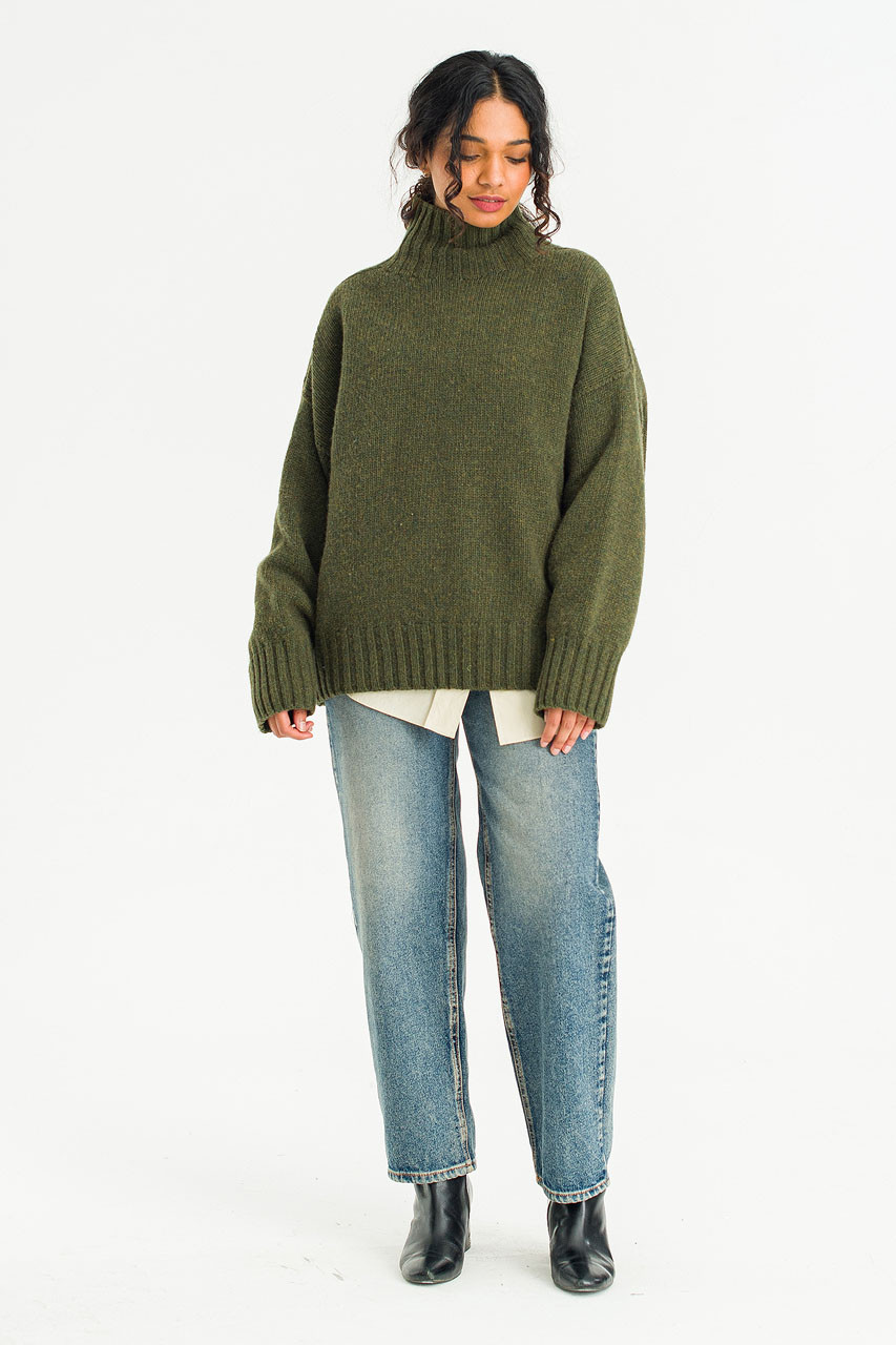 Loose Fit Soft Knit, Forest