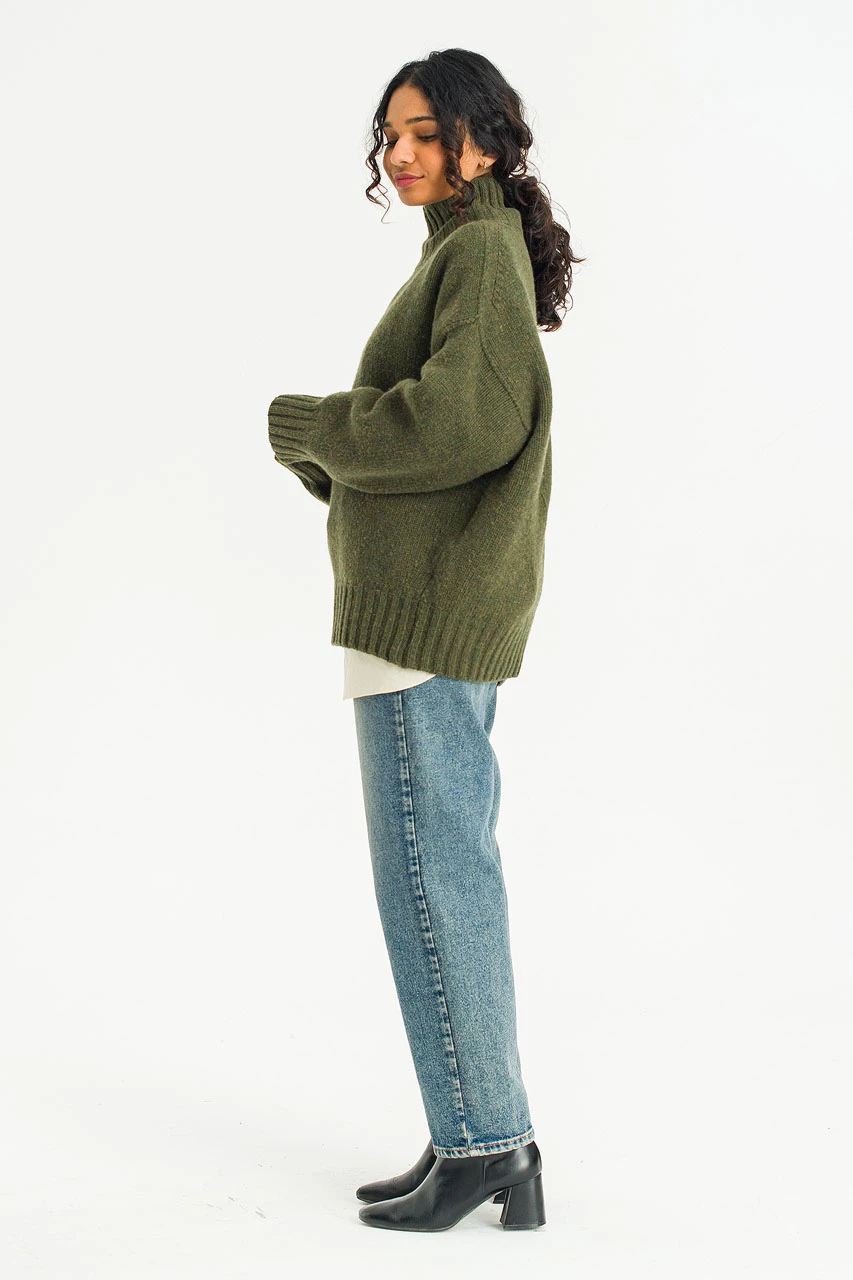 Loose Fit Soft Knit, Forest