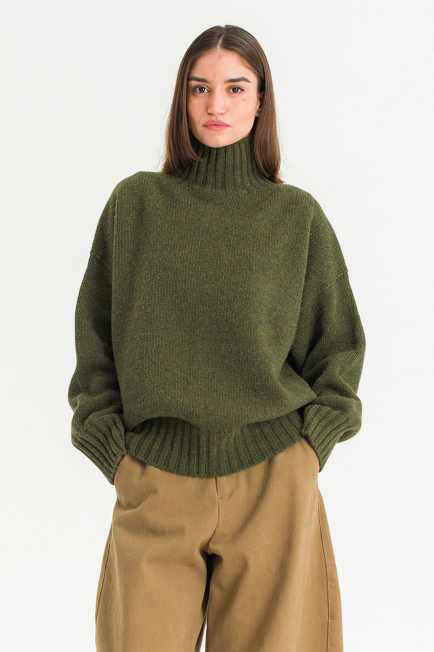 Loose Fit Soft Knit, Forest