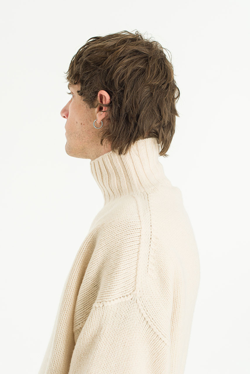 Menswear | Loose-Fit Soft Knit, Ivory