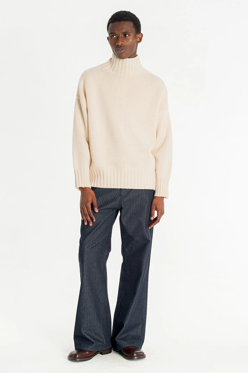 Menswear | Loose-Fit Soft Knit, Ivory