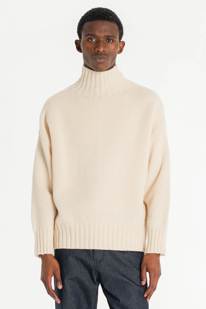 Menswear | Loose-Fit Soft Knit, Ivory