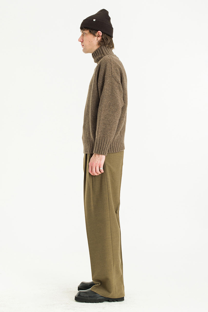 Menswear | Loose-Fit Soft Knit, Brown Melange