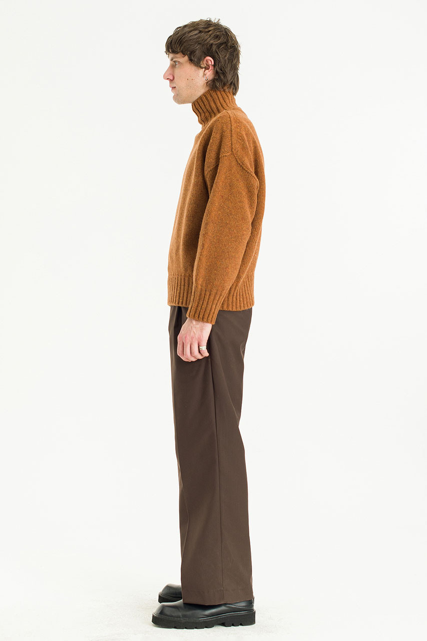 Menswear | Loose-Fit Soft Knit, Brick Melange