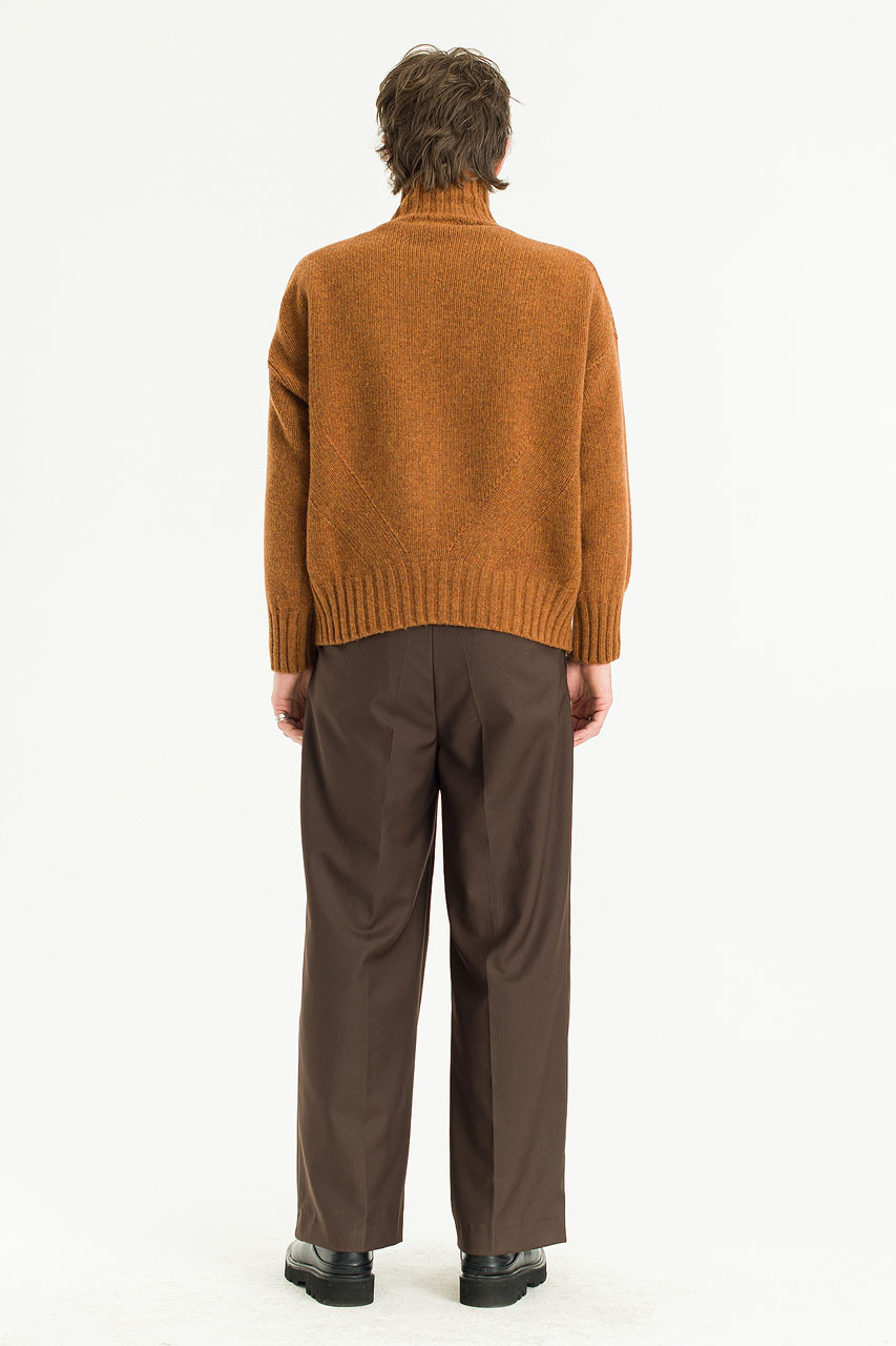 Menswear | Loose-Fit Soft Knit, Brick Melange