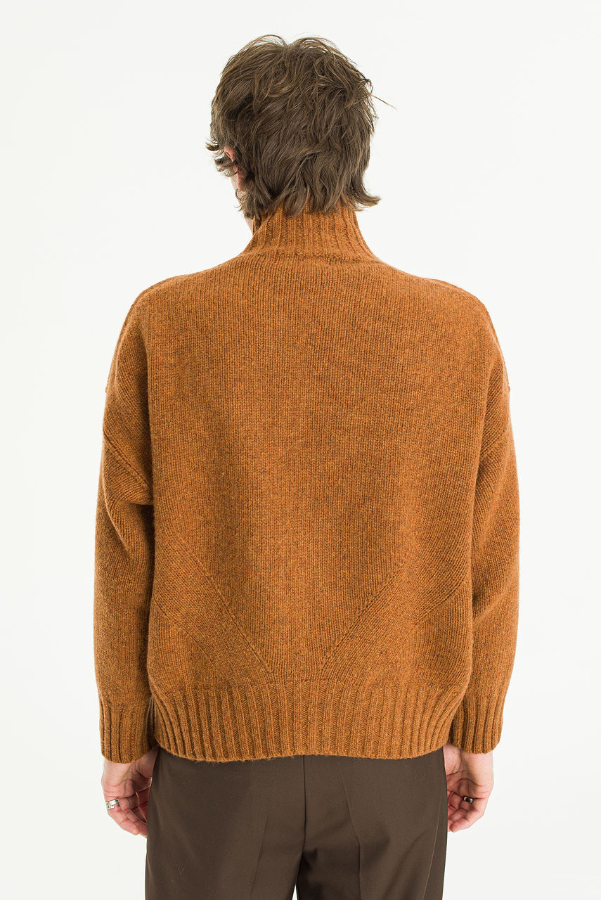 Menswear | Loose-Fit Soft Knit, Brick Melange