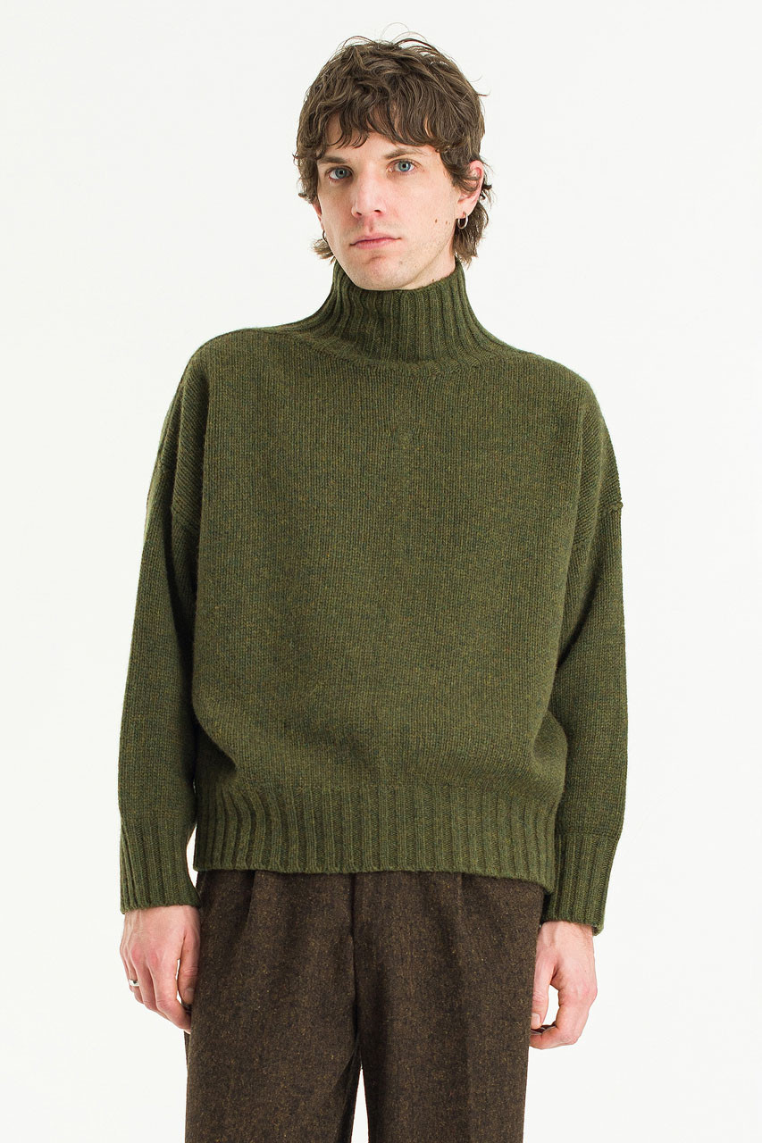 Menswear | Loose-Fit Soft Knit, Forest