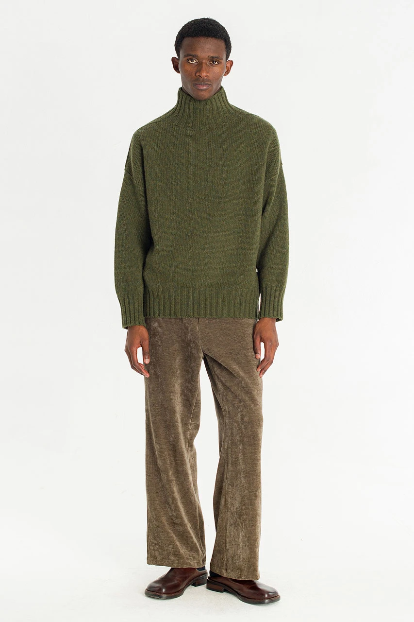 Menswear | Loose-Fit Soft Knit, Forest