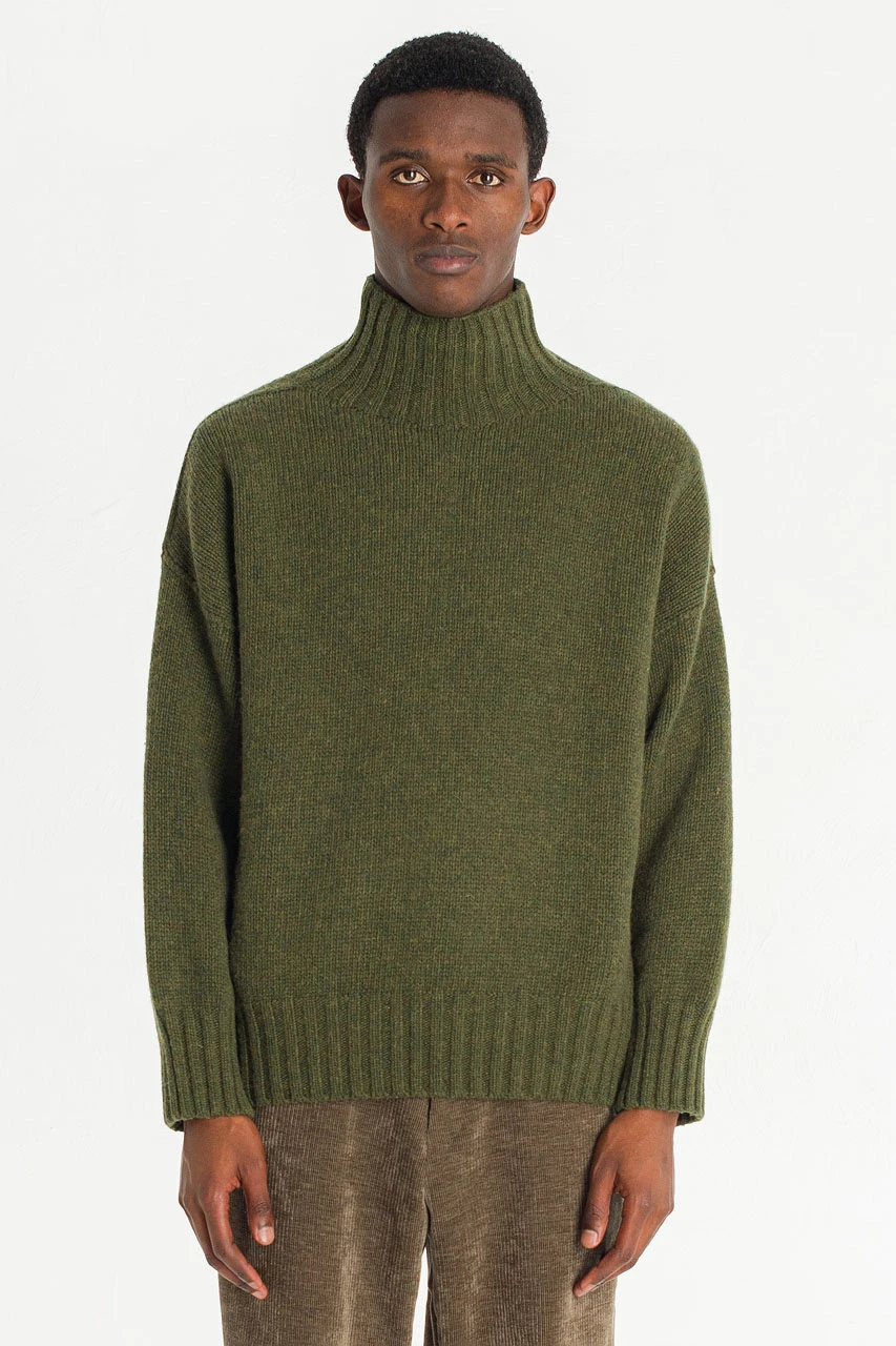 Menswear | Loose-Fit Soft Knit, Forest