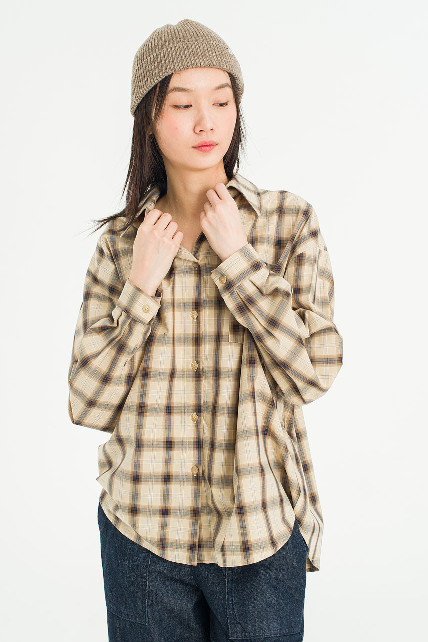 Lenn Check Shirt, Beige