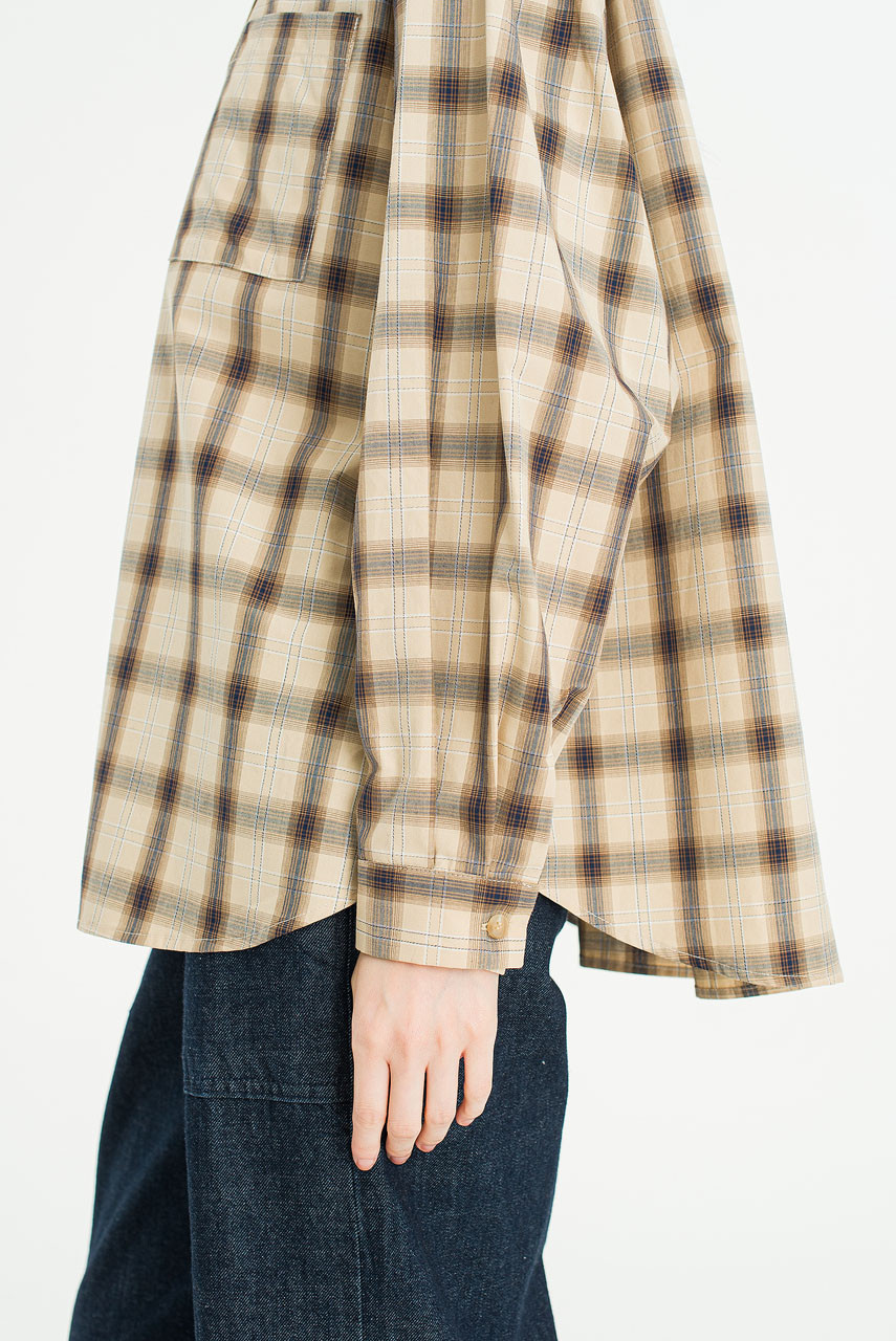 Lenn Check Shirt, Beige