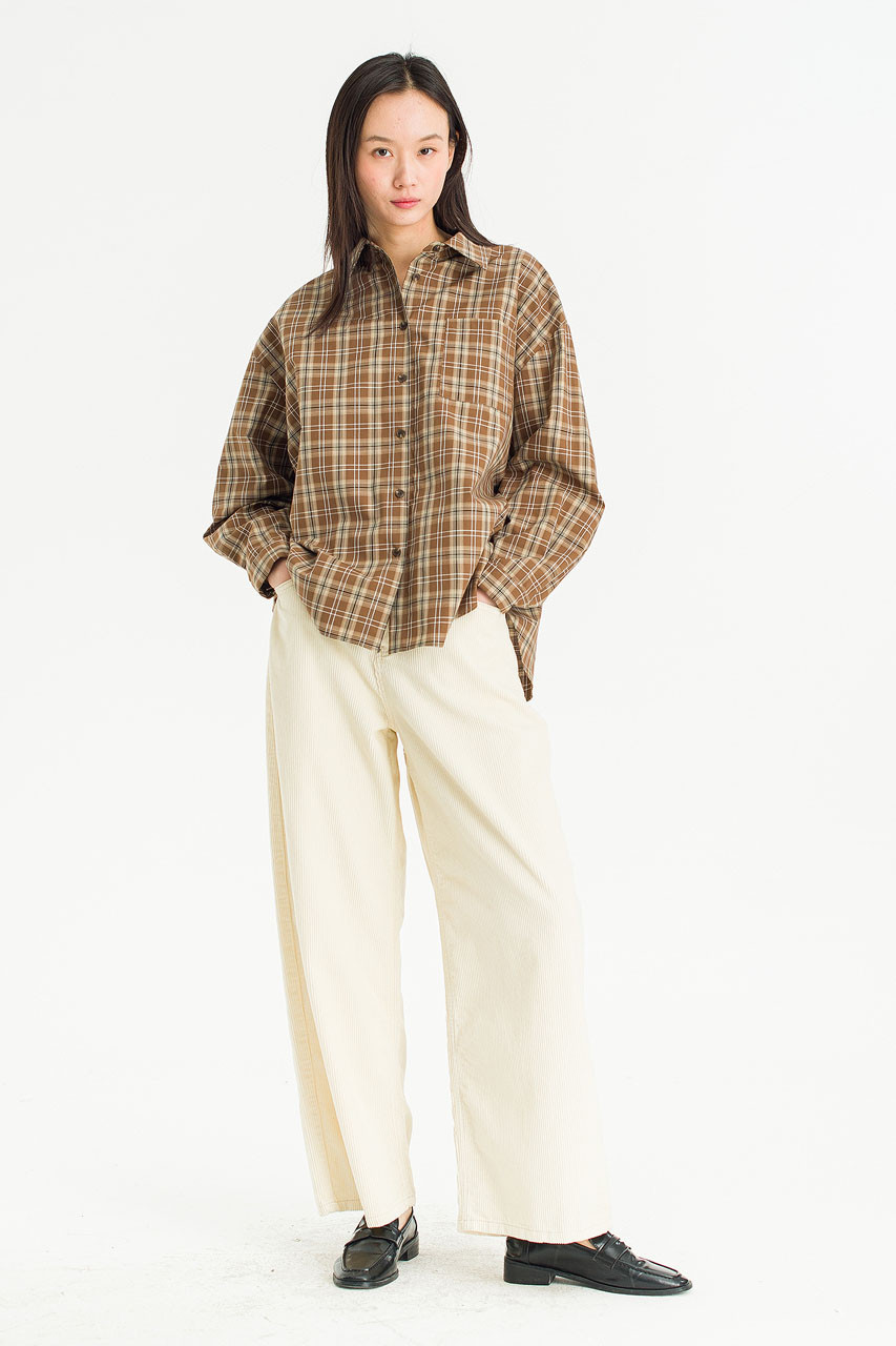 Lenn Check Shirt, Beige