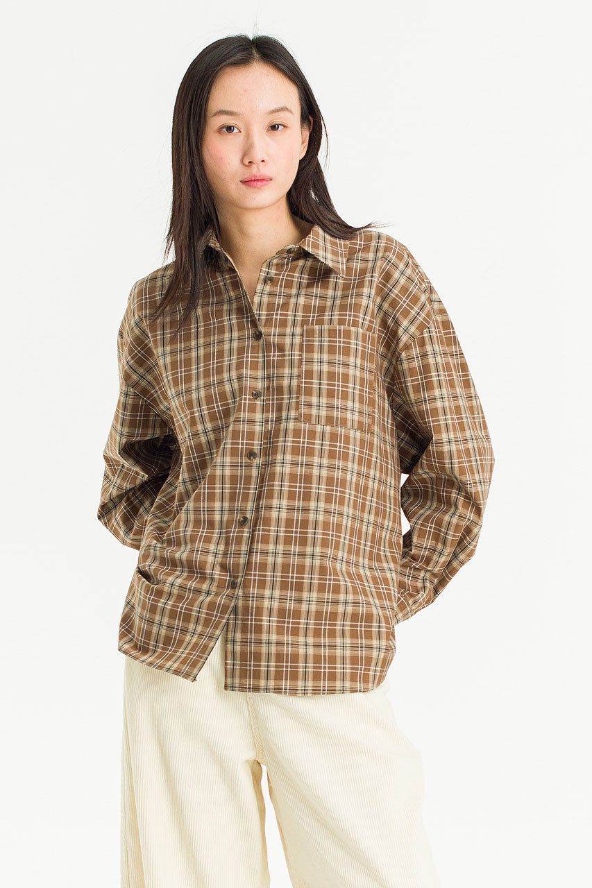 Lenn Check Shirt, Brown