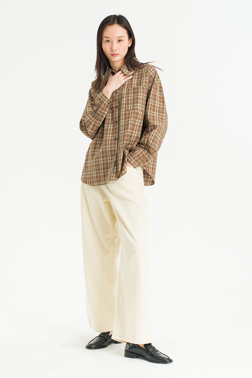 Lenn Check Shirt, Brown