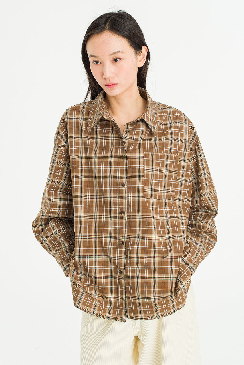 Lenn Check Shirt, Brown