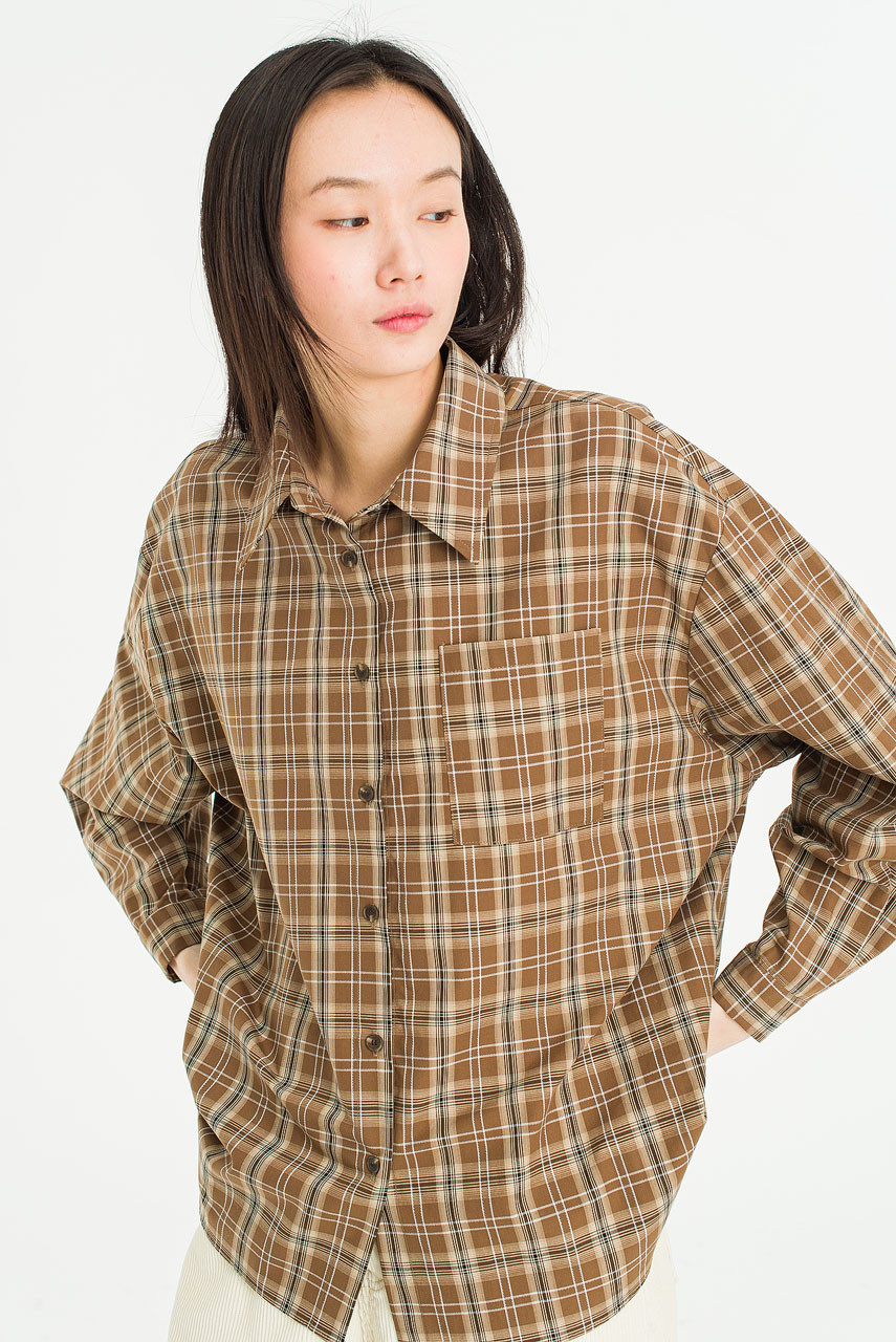 Lenn Check Shirt, Brown