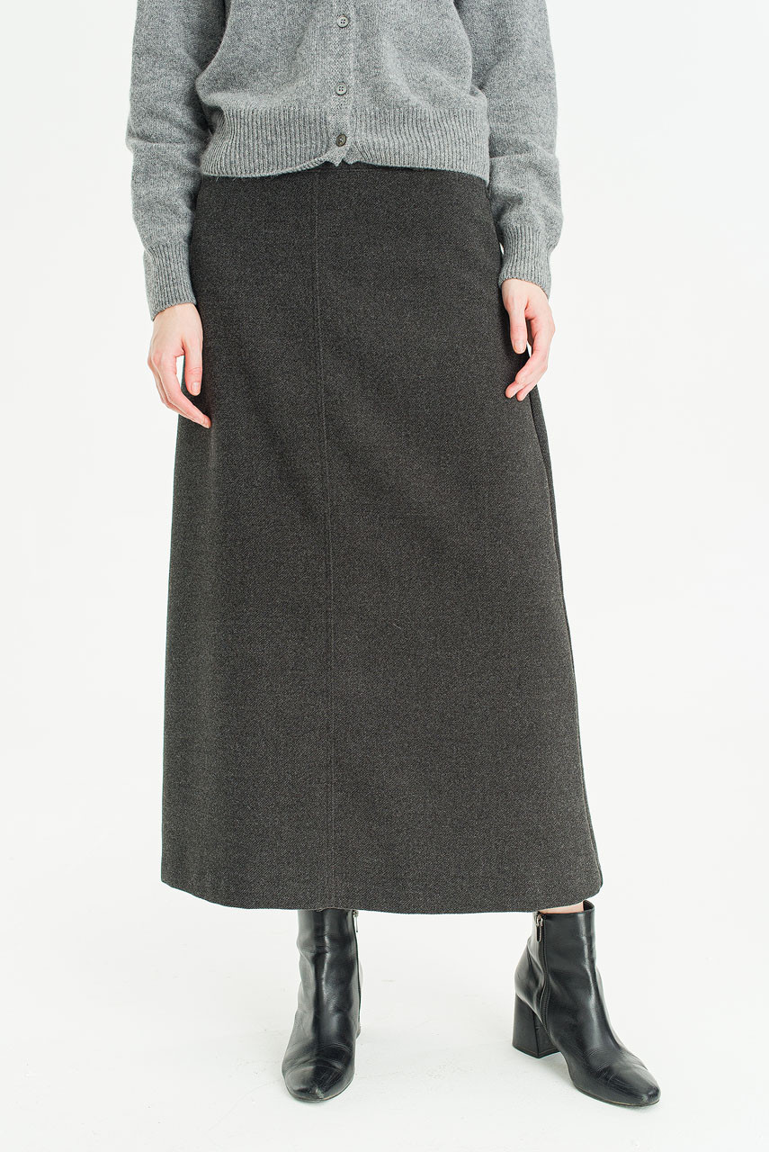 Calm Maxi Skirt, Charcoal