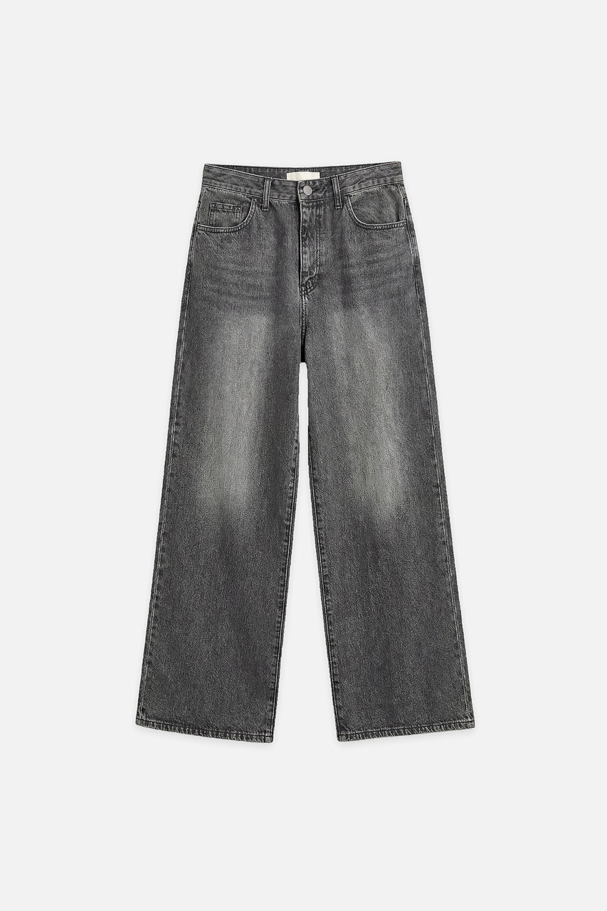 Wide Loose Jeans_Charcoal Mサイズ Vale Loose Wide Denim Jean, Charcoal