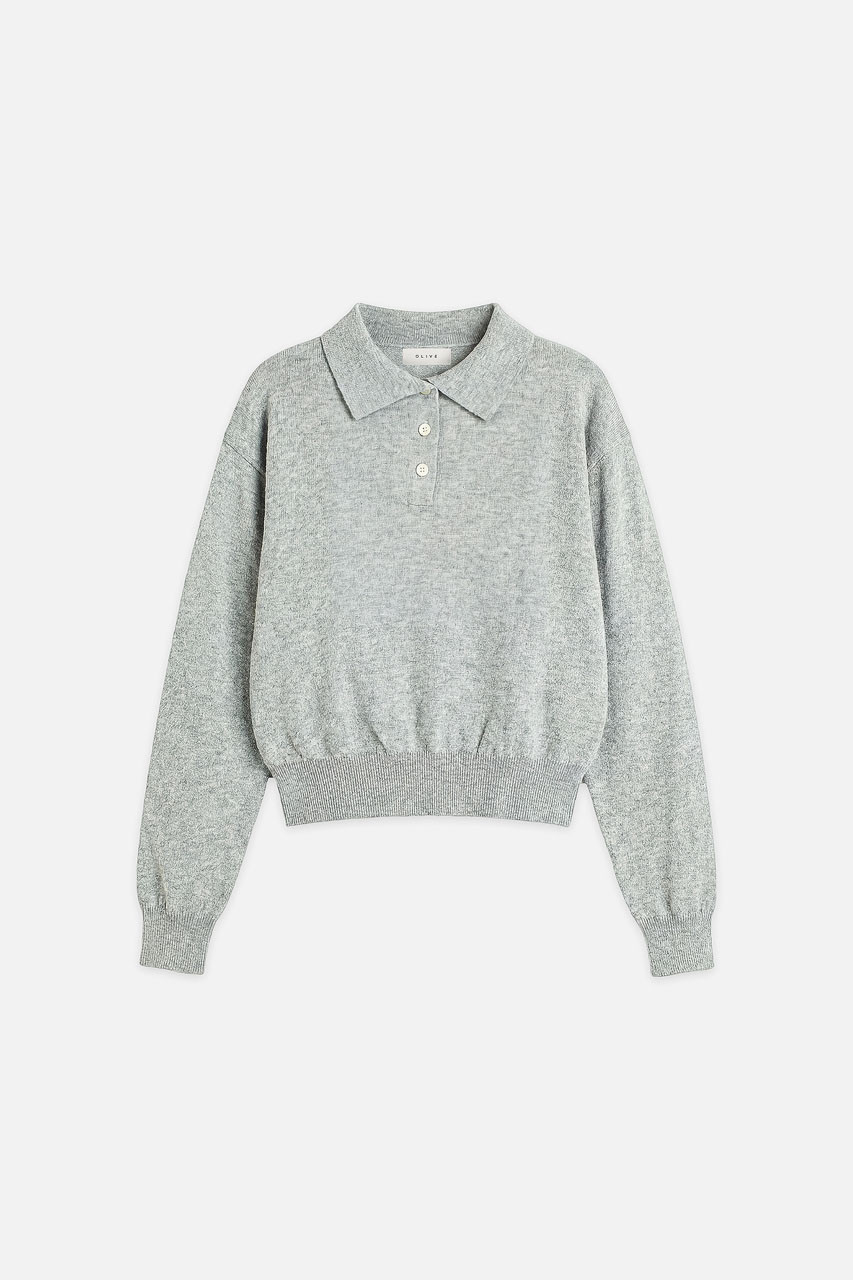 Mure Pique Jumper, Grey