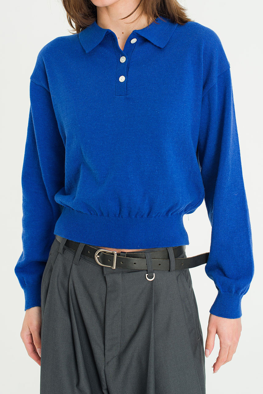 Mure Pique Jumper, Blue