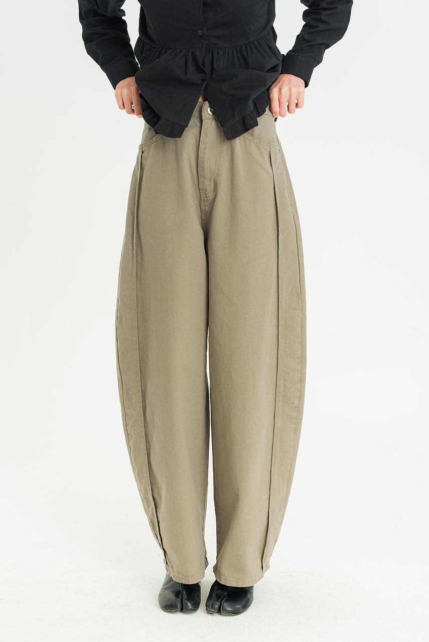 Tomo Barrel Pants, Khaki