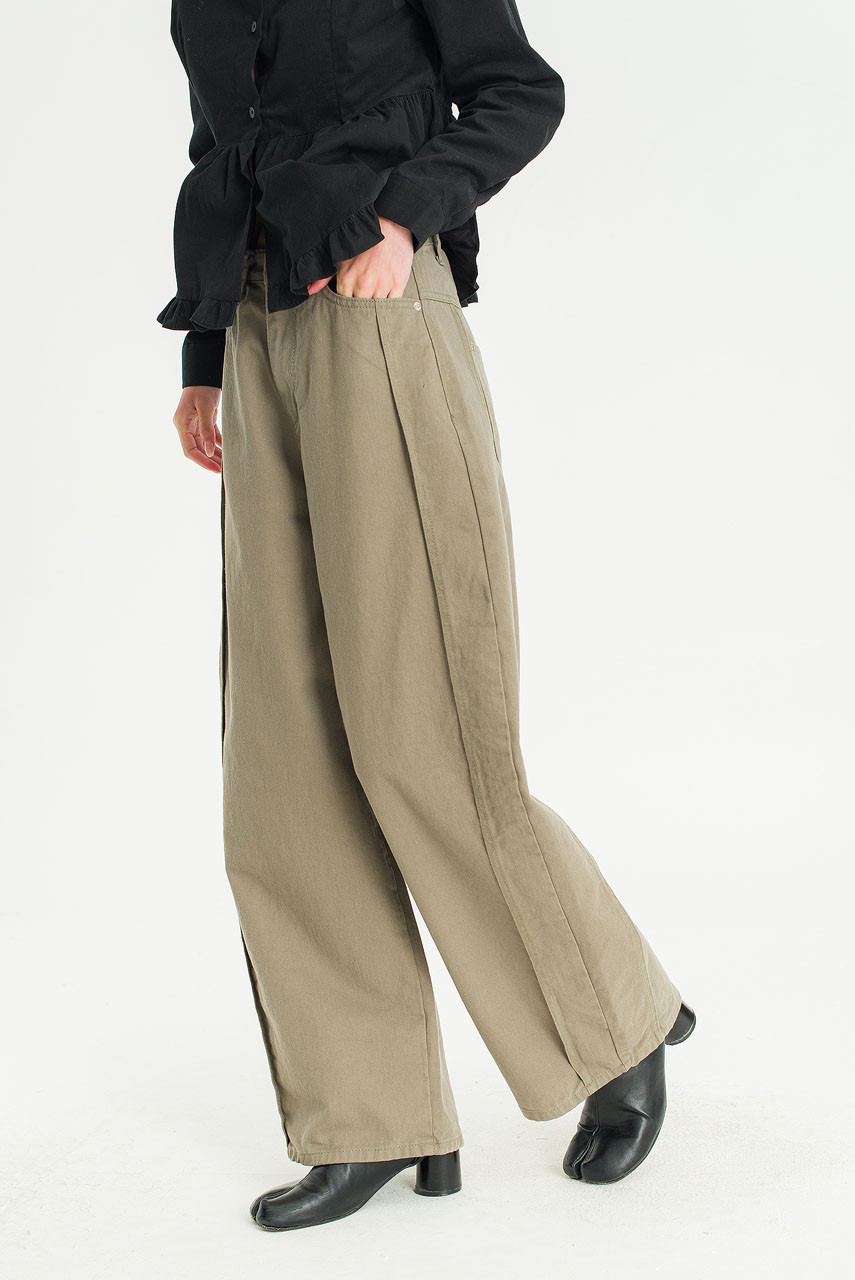 Tomo Barrel Pants, Khaki