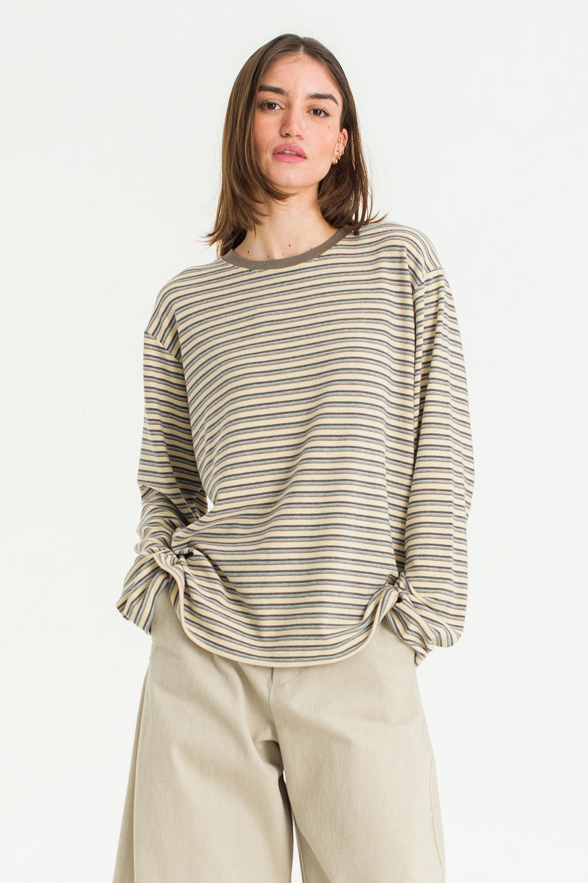 Yosi Stripe Tee, Cream