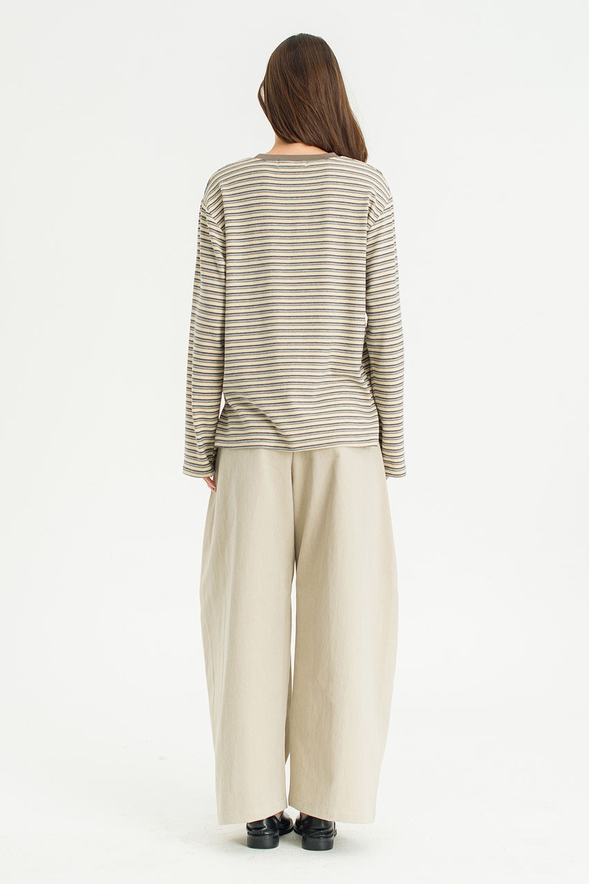 Yosi Stripe Tee, Cream