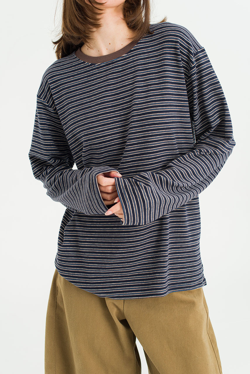 Yosi Stripe Tee, Navy