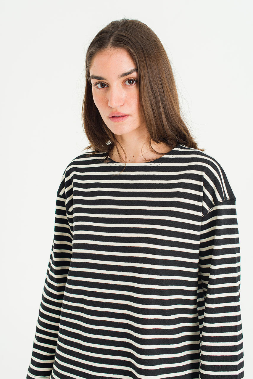 Sydney Stripe Tee, Black