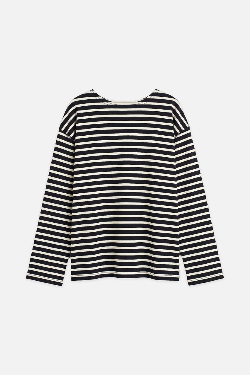 Sydney Stripe Tee, Black