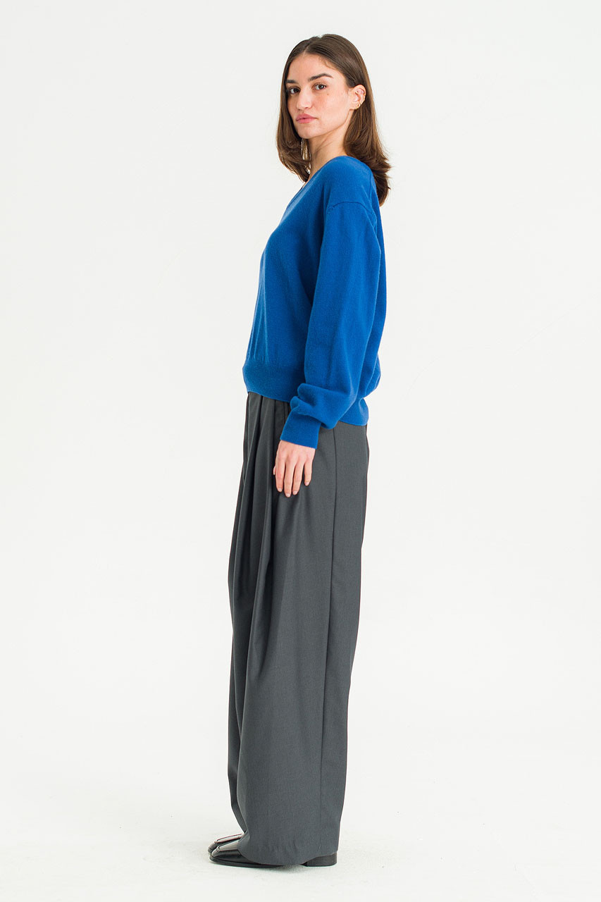 Unisex Pintuck Pants, Charcoal