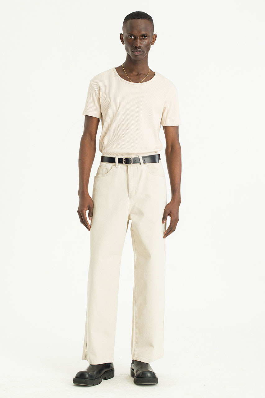 Menswear | Pigment-Dyed Pants, Ivory