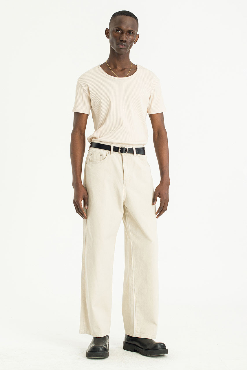 Menswear | Pigment-Dyed Pants, Ivory