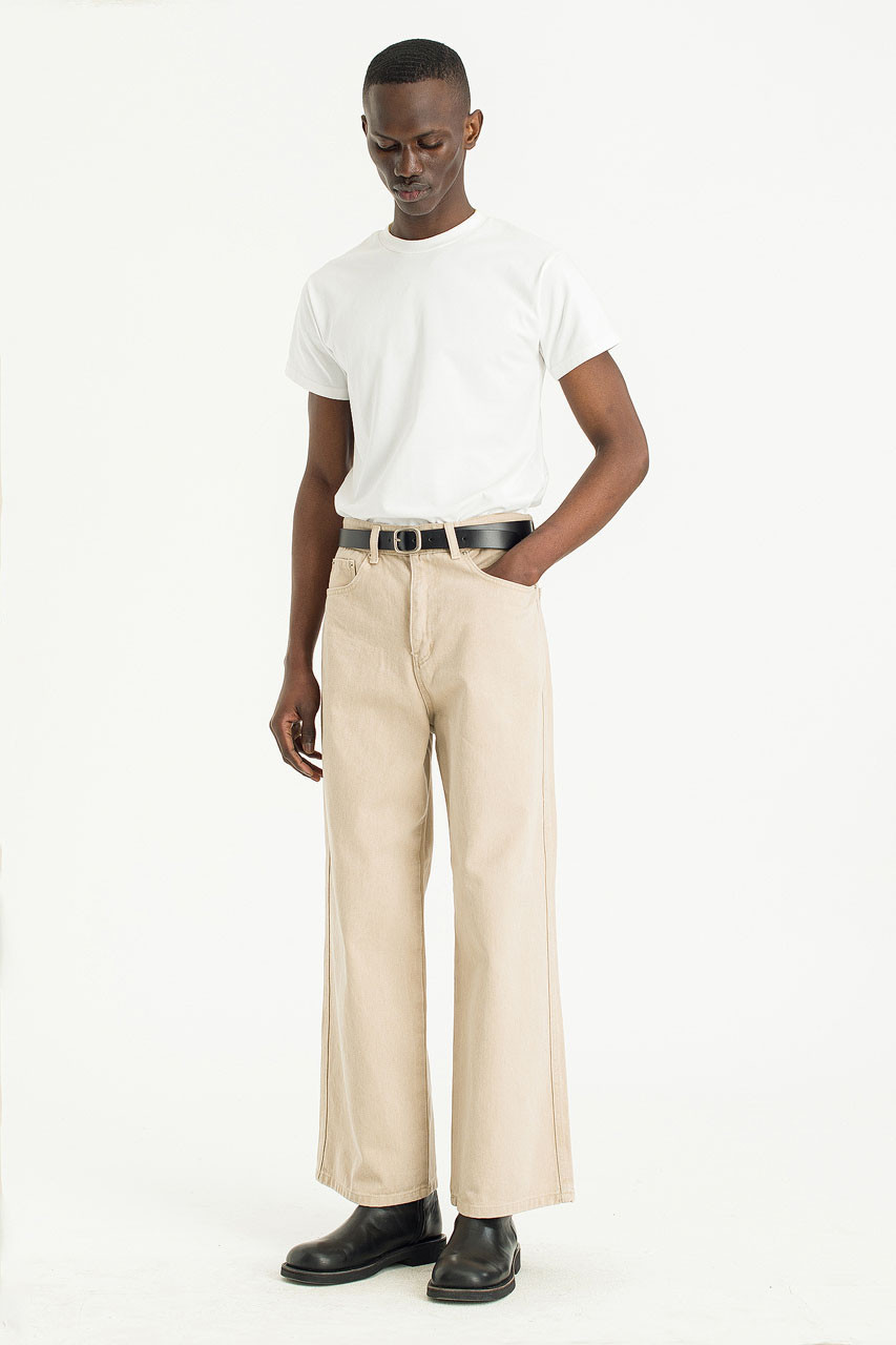 Menswear | Pigment-Dyed Pants, Vanilla