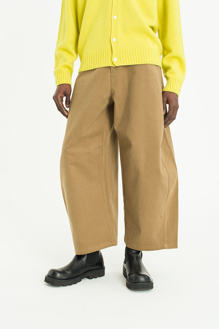 Menswear | Barrel Pants, Dark Beige