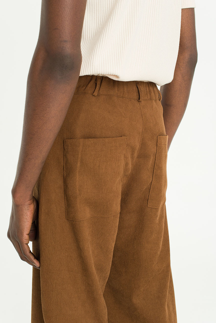 Menswear | Lightweight Curved Pants, Brown