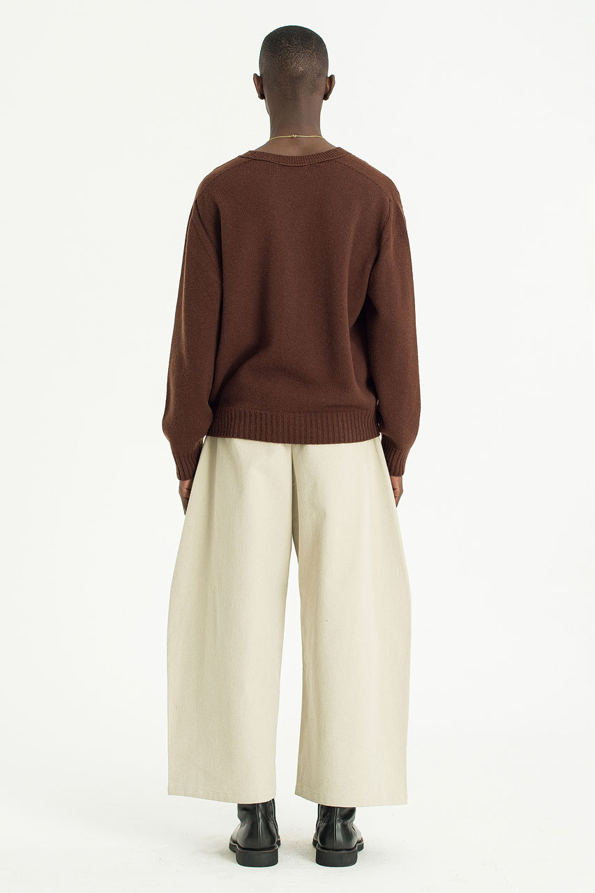 Menswear | Fine Wool Cardigan, Brown