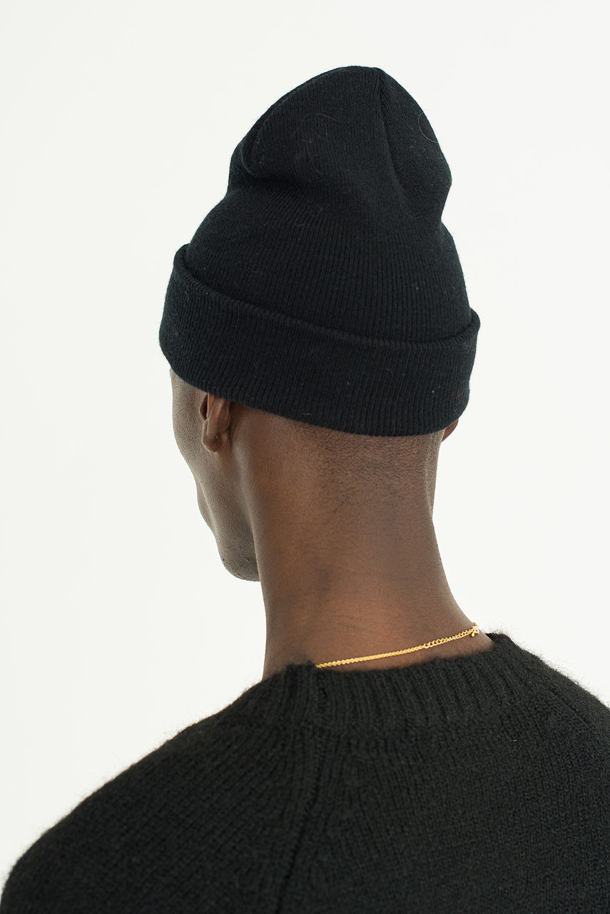 Menswear | Ridge Knit Beanie, Black