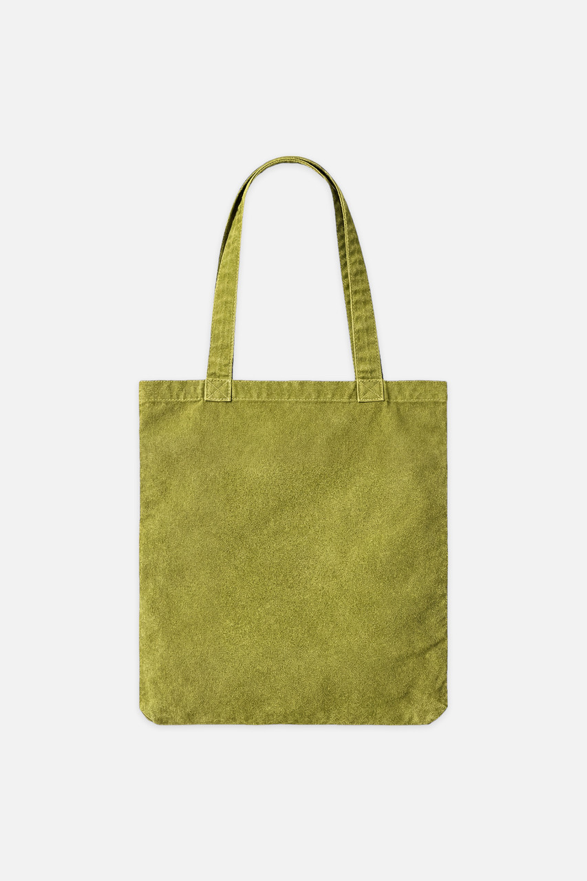 Heavyweight Pigment Tote, Pea Green
