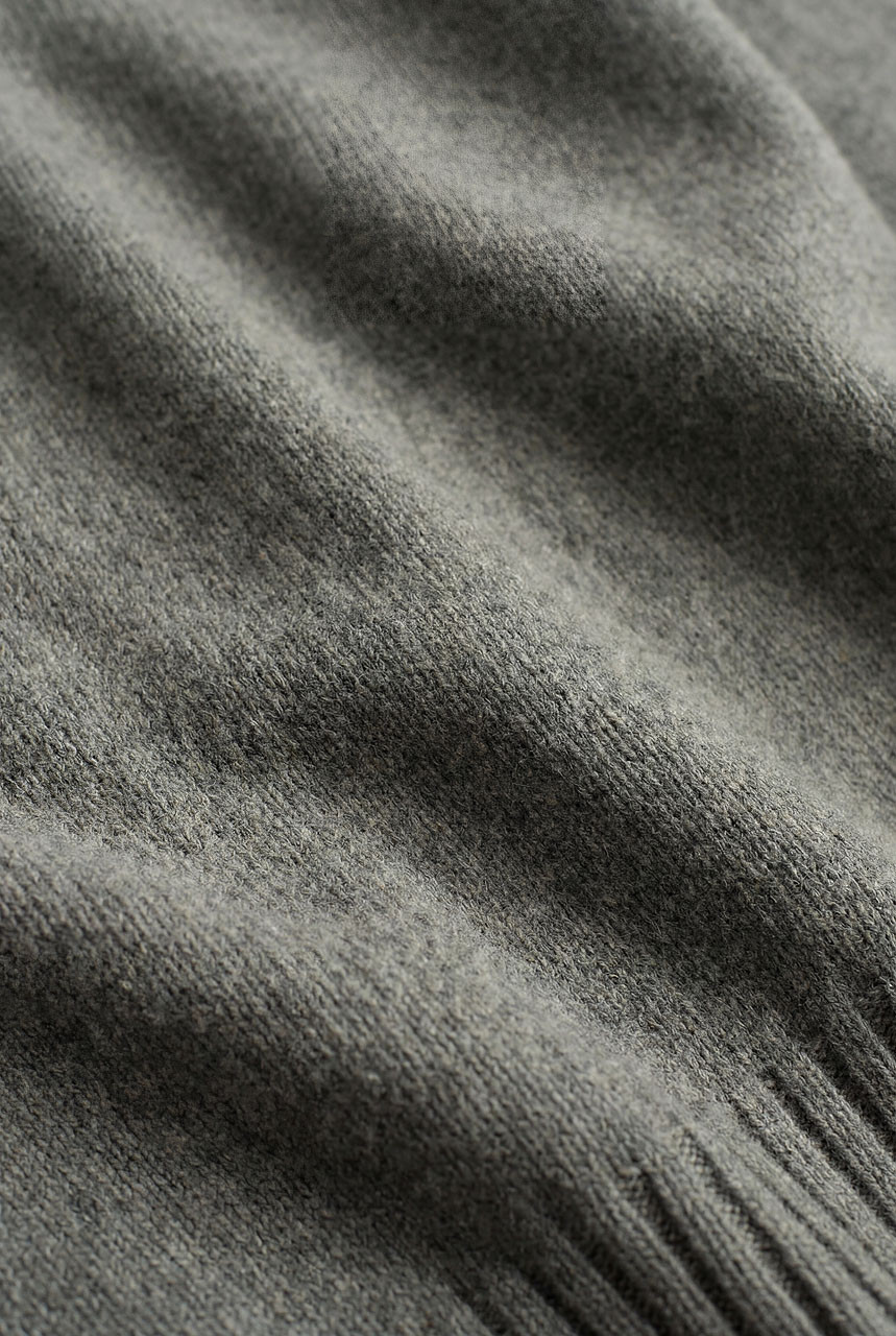 Aire Wool Crew Neck Jumper, Grey