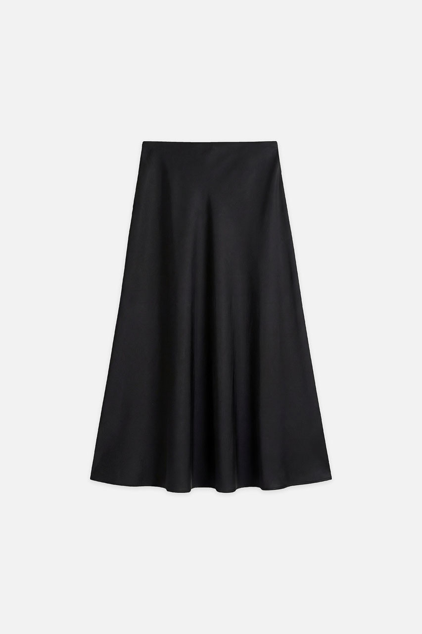 Mas Mid Length Skirt, Black