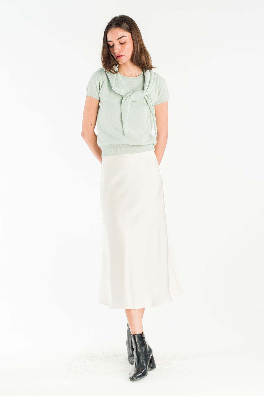 Mas Mid Length Skirt, Ivory
