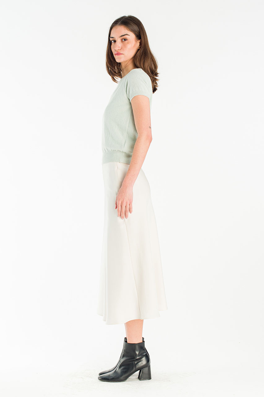 Mas Mid Length Skirt, Ivory